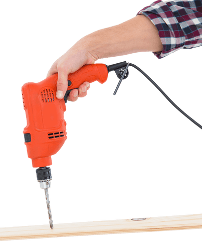 transparent close-up of carpenter drilling wood using electric drill - Download Free Stock Videos Pikwizard.com