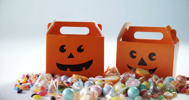 Halloween Candy Boxes and Assorted Sweets - Download Free Stock Images Pikwizard.com