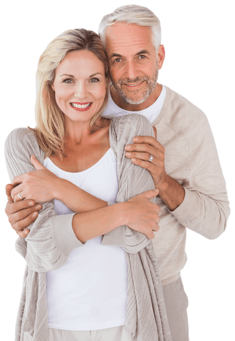 Happy Senior Couple Embracing Smiling at Camera on Transparent Background - Download Free Stock Videos Pikwizard.com