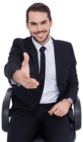 transparent businessman offering handshake for professional agreement - Download Free Stock Videos Pikwizard.com