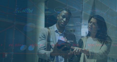 diverse professionals analyzing digital market data in office - Download Free Stock Images Pikwizard.com
