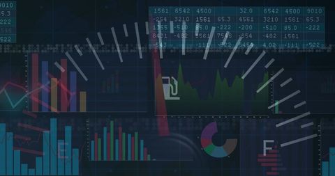 Digital Dashboard: Analyzing Global Business and Financial Data - Download Free Stock Images Pikwizard.com