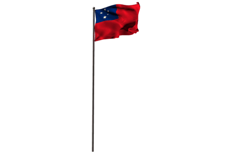 samoan national flag on transparent background waving gently - Download Free Stock Videos Pikwizard.com