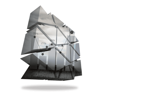 transparent abstract 3d graph with collected statistics - Download Free Stock Videos Pikwizard.com