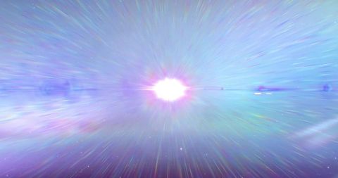 Radiant Cosmic Burst in Deep Space