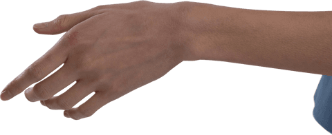 Transparent Asian Woman's Hand Isolated on White Background - Download Free Stock Videos Pikwizard.com