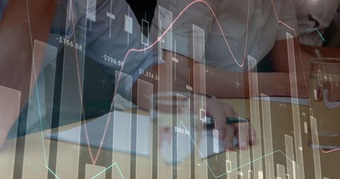 Business Team Analyzing Financial Data and Market Trends