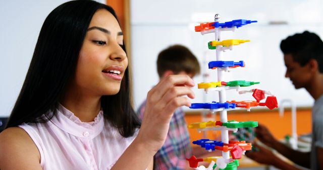 Students Engaging in Hands-On Science Experiment in Modern Classroom - Download Free Stock Images Pikwizard.com