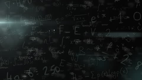 Mathematical Equations and Formulas on Grey Background