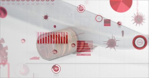Collage of Financial Crisis with Coronavirus Epidemic Graphics - Download Free Stock Images Pikwizard.com