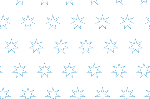 Blue Transparent Star Pattern on Repeat Displaying Geometric Shape - Download Free Stock Videos Pikwizard.com