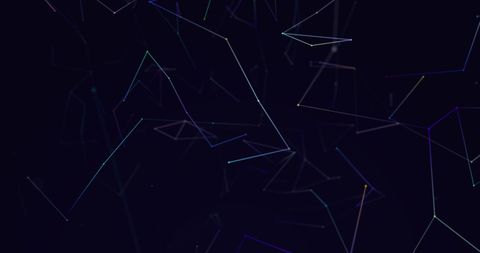 Abstract Digital Plexus Network Overlay on Black Background - Download Free Stock Images Pikwizard.com