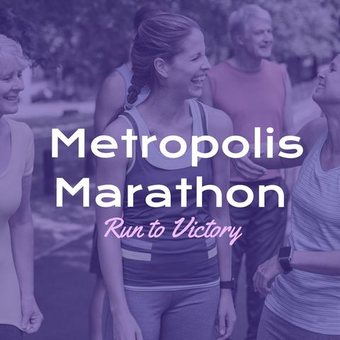 Joyful runners engaging before metropolis marathon