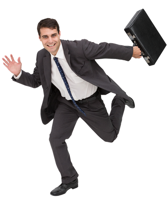 Dynamic Businessman Rushing with Transparent Background - Download Free Stock Videos Pikwizard.com