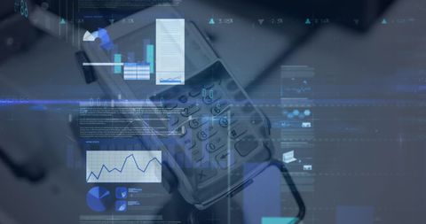 Digital Financial Analysis with Credit Card Terminal Overlays - Download Free Stock Images Pikwizard.com