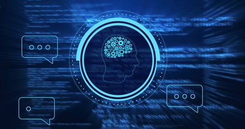 Digital Brain and AI Data Processing Conceptual Display - Download Free Stock Images Pikwizard.com
