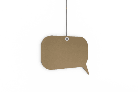 Transparent Hanging Cardboard Speech Bubble on String - Download Free Stock Videos Pikwizard.com