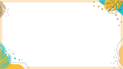 Transparent tropical frame botanical design with palm leaves