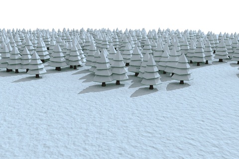 transparent winter forest with layered snowy trees scene - Download Free Stock Videos Pikwizard.com