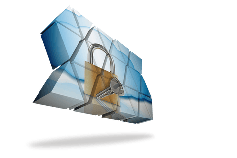 transparent digital security concept with lock and key on screen - Download Free Stock Videos Pikwizard.com