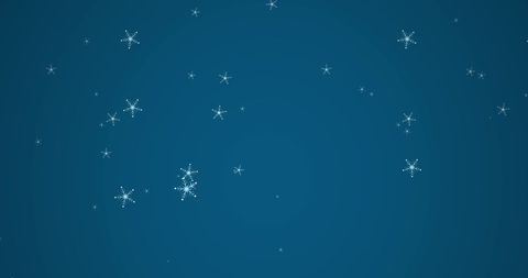 Falling Snowflakes on Blue Background - Download Free Stock Images Pikwizard.com
