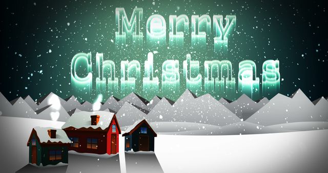 Illustration of christmas greeting with merry christmas message during christmas time 4k