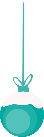 Hand-Drawn Christmas Ornament Hanging Transparent Vector