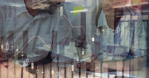 Financial data analysis with team collaboration overlay