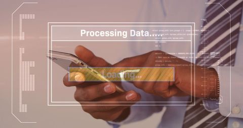 Digital Data Processing on Smartphone Screen - Download Free Stock Images Pikwizard.com