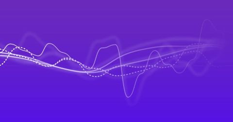 Abstract digital waves on blue background