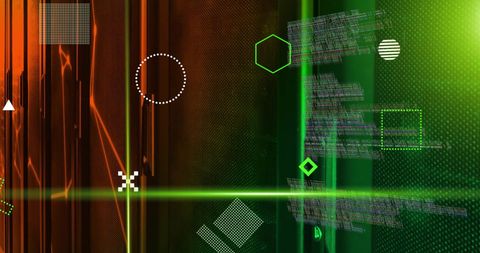 Digital Data Processing with Vibrant Green Scanner Beams in Server Room - Download Free Stock Images Pikwizard.com