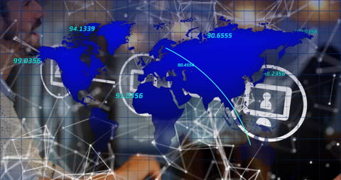 Global Network Connections in Modern Office Environment