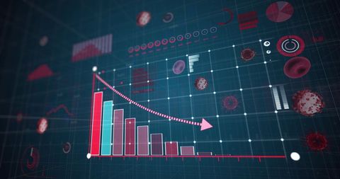 Digital Infographic Illustrating COVID-19 Data Statistics Pandemic Impact - Download Free Stock Images Pikwizard.com