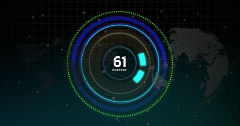 Dynamic Progress Bar Display with Global Map Concept - Download Free Stock Images Pikwizard.com