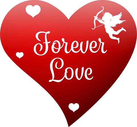 romantic red love heart with cupid on transparent background - Download Free Stock Videos Pikwizard.com