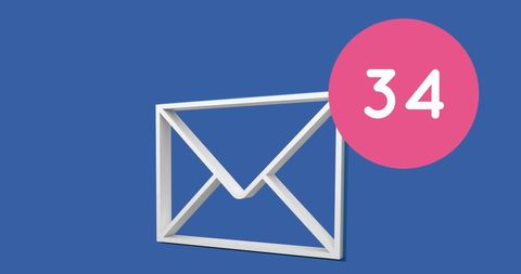 email notification icon with unread message count - Download Free Stock Images Pikwizard.com