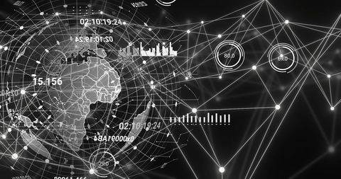 Global Network Connections Overlooking Earth's Globe - Download Free Stock Images Pikwizard.com