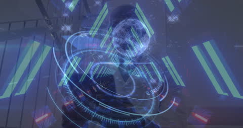 Doctor Utilizing High-Tech Digital Health Interface