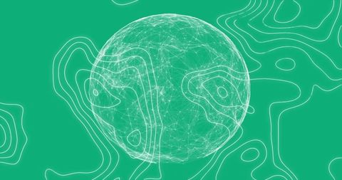 Abstract Digital Globe Amidst Moving Geometric Lines - Download Free Stock Images Pikwizard.com