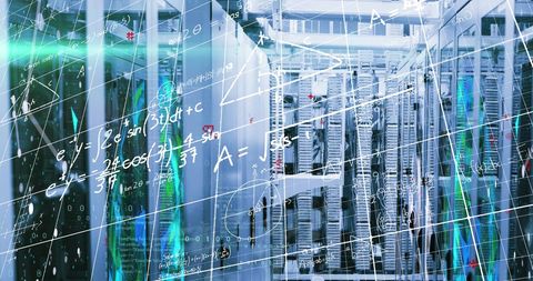 Digital Data Processing with High-Tech Server Room Interface - Download Free Stock Images Pikwizard.com