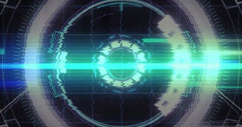 Futuristic Digital Light Trails with Neon Scanner - Download Free Stock Images Pikwizard.com