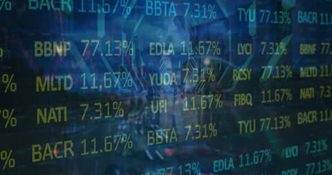 Engineers Analyzing Financial Markets in Data Center