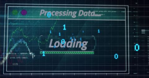 Futuristic Data Processing and Loading with Digital Interface - Download Free Stock Images Pikwizard.com