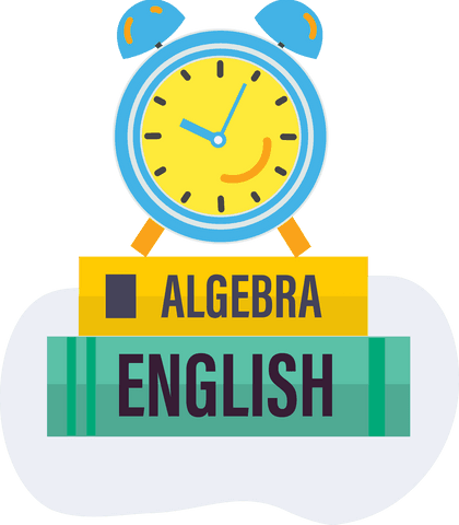 education concept with books and alarm clock on transparent flat design - Download Free Stock Videos Pikwizard.com