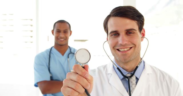 Smiling Medical Doctors Ready to Assist with Healthcare - Download Free Stock Images Pikwizard.com