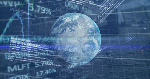 Global Economy and Technology Data Visualization Concept - Download Free Stock Images Pikwizard.com