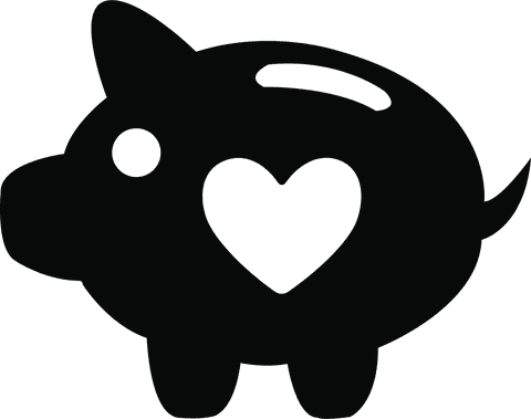 Transparent Piggy Bank with Heart Silhouette for Finance and Love Themes - Download Free Stock Videos Pikwizard.com