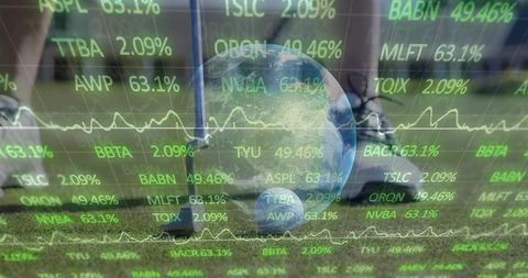 Symbolic Globe and Tickers: Merging Sustainability with Finance and Innovation