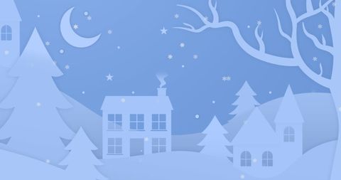 Winter Wonderland with Falling Snowflakes and Christmas Scene - Download Free Stock Images Pikwizard.com
