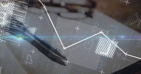 Dynamic financial analysis with digital graphs and fountain pen